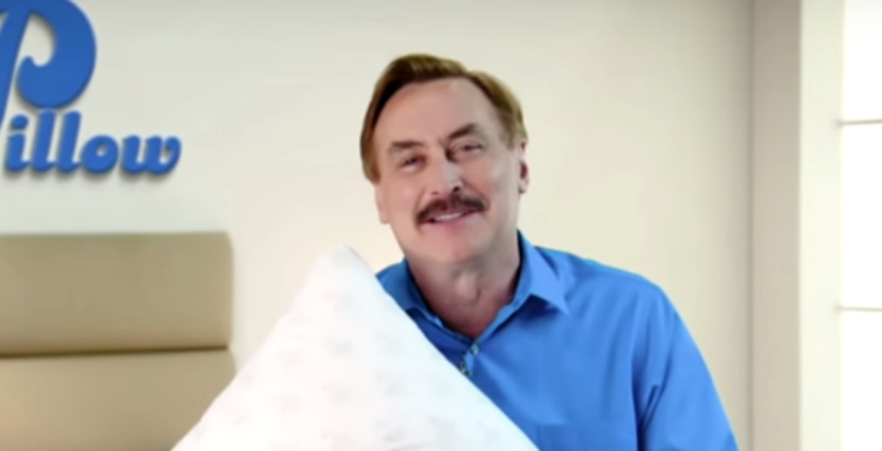 Mike Lindell, CEO of My Pillow, appears in a commercial for his product. (Photo: YouTube)