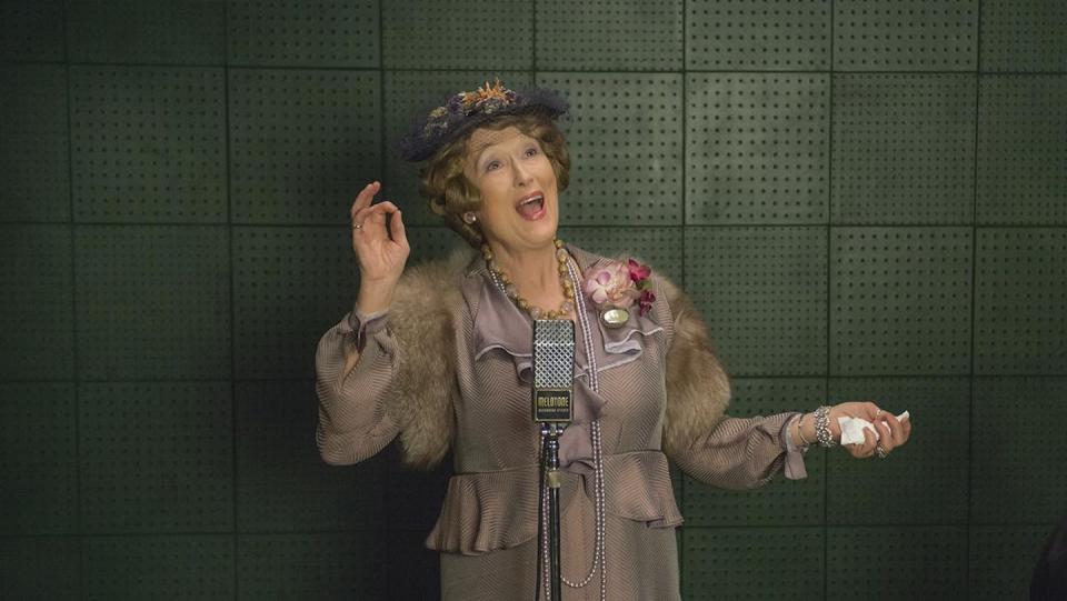 Meryl Streep en <em>Florence Foster Jenkins</em>. <a href="https://www.filmaffinity.com/es/filmimages.php?movie_id=723895" rel="nofollow noopener" target="_blank" data-ylk="slk:FilmAffinity;elm:context_link;itc:0;sec:content-canvas" class="link ">FilmAffinity</a>