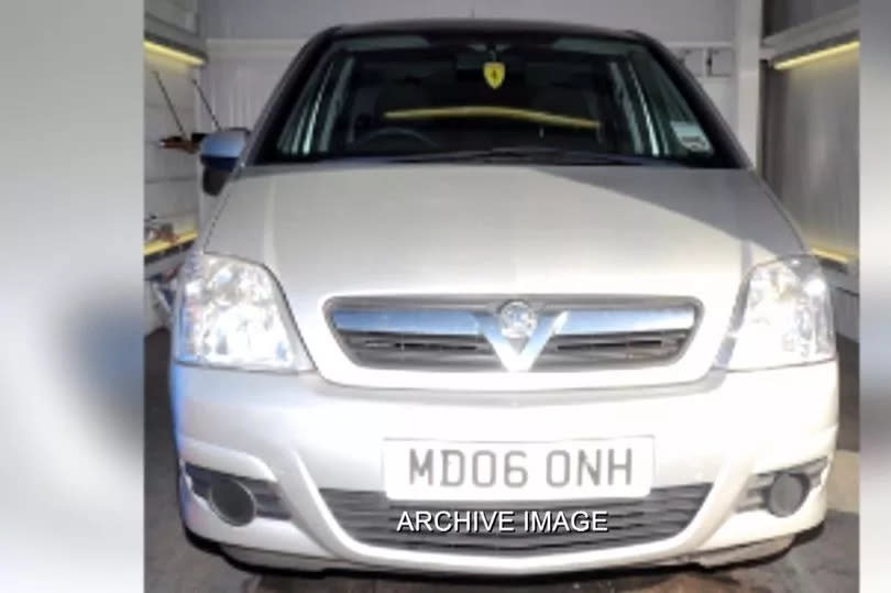 The Vauxhall Meriva used in the murder