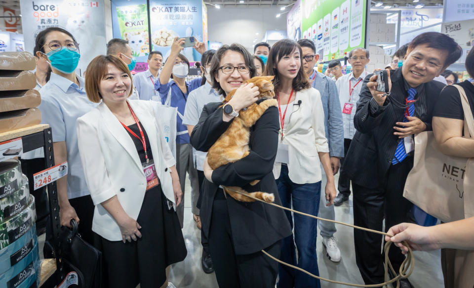 副總統蕭美琴出席台北寵物用品展。   圖：總統府提供