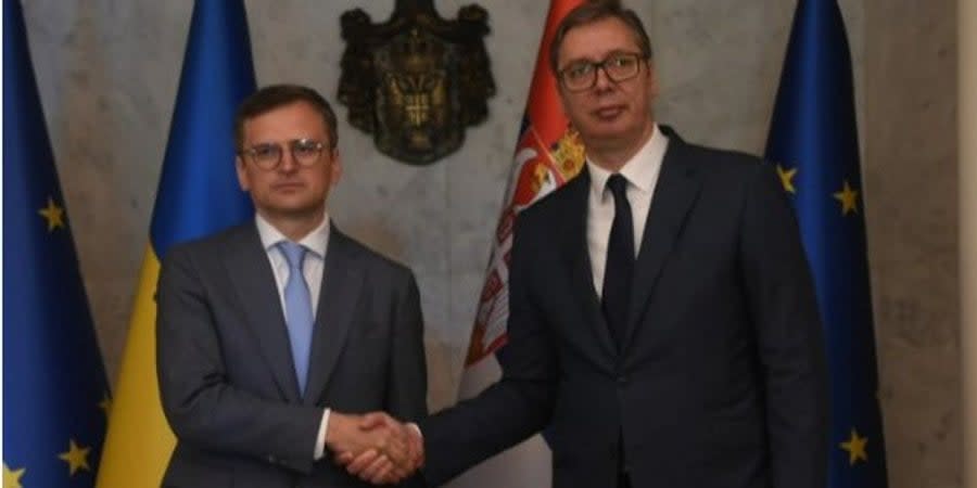 Dmytro Kuleba and Aleksandar Vucic