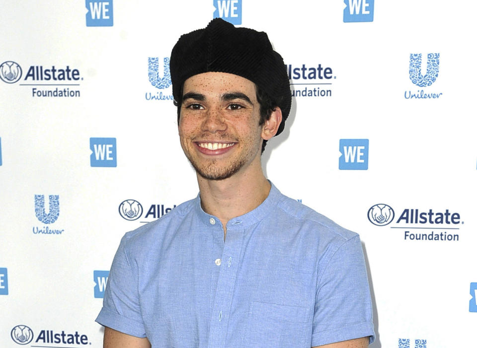 Actor Cameron Boyce appears at WE Day California in Inglewood, Calif., on April 25, 2019. Boyce died unexpectedly from epilepsy on July 6. He was 20. (Photo by Richard Shotwell/Invision/AP)