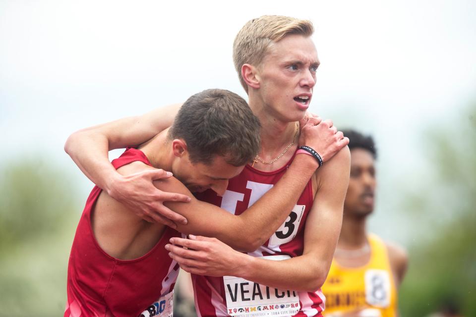 FILE -- Ben Veatch (right) broke the 4-minute mark in the mile.