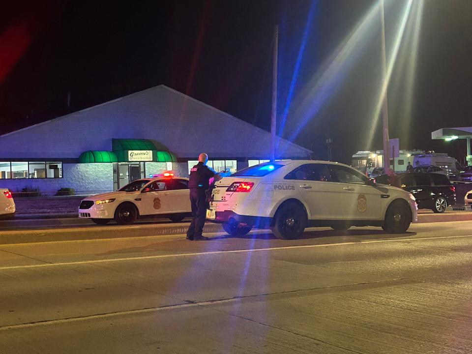 Indianapolis police shot a man and a police dog was stabbed at a business on West Raymond Avenue on Sept. 1, 2023, according to IMPD.
