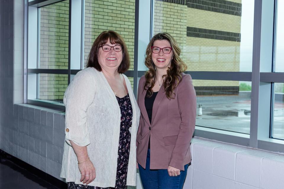 Margie Taylor, left, and Jill Rose both won the the Prime Minister's Award in Teaching Excellence for their work at Waterford Valley High.