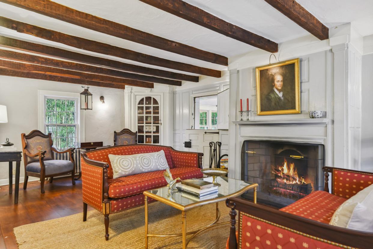 Restored in the mid-2000s, 35 Parker Ave. in Maplewood predates the American Revolution. It features exposed beams made from locally harvested wood and a massive stone fireplace in the original living space.