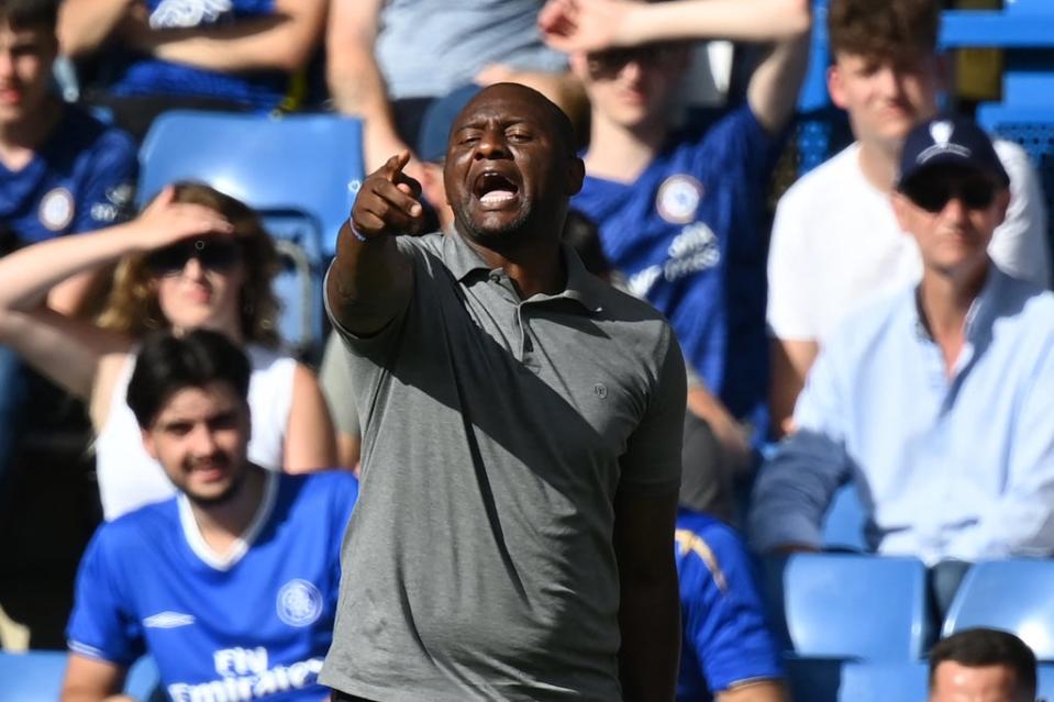 New Crystal Palace manager Patrick Vieira secured his first Premier League win against Spurs (AFP via Getty Images)