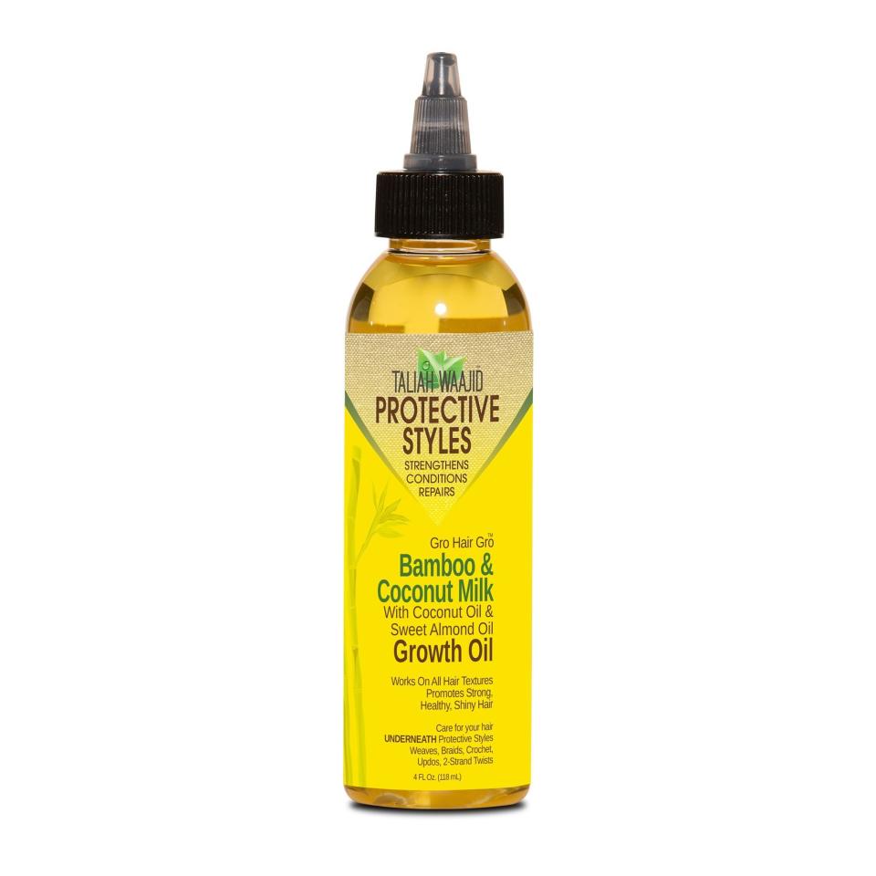 Celebrity hairstylist Takisha Sturdivant-Drew said she loves using this lightweight growth oil. "I'll just put a little bit in a conditioner when I'm conditioning someone's hair, or when their hair is finished styling," she said.&nbsp;<br /><br /><strong><a href="https://naturalhair.org/products/strengthening-growth" target="_blank" rel="noopener noreferrer">Get the&nbsp;Taliah Waajid bamboo and coconut milk growth oil for $10.99.</a></strong>