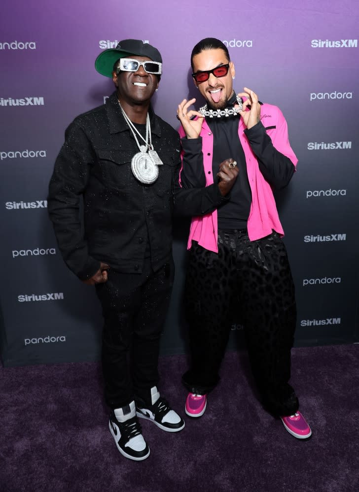 <p>Flavor Flav and Maluma</p>