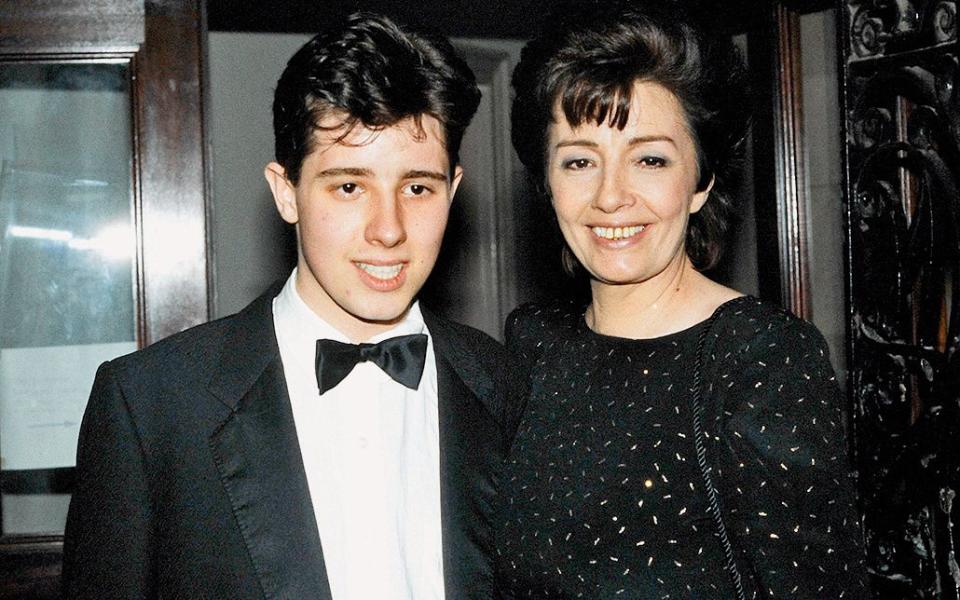 Keeler with her son, Seymour Platt, in 1989 -  shutterstock