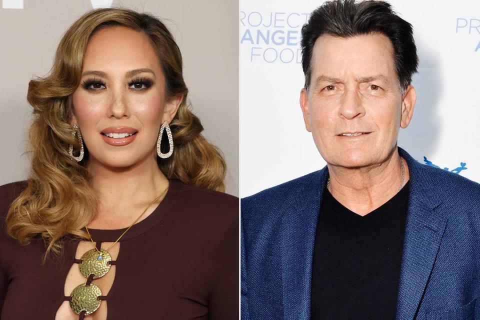 <p>Monica Schipper/Getty; Jerod Harris/Getty</p> Cheryl Burke and Charlie Sheen