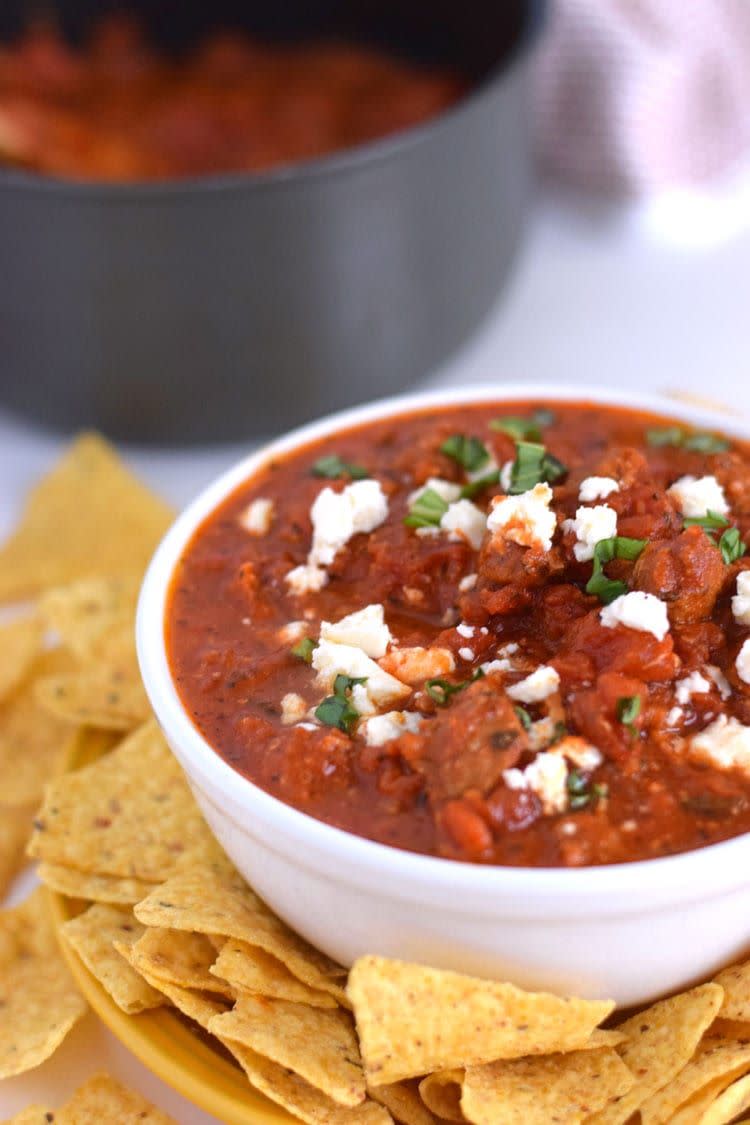 Cheesy Spicy Sausage Dip