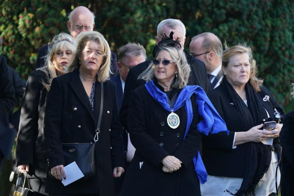 Mourners arrive for the funeral of Sir David Amess (Gareth Fuller/PA) (PA Wire)