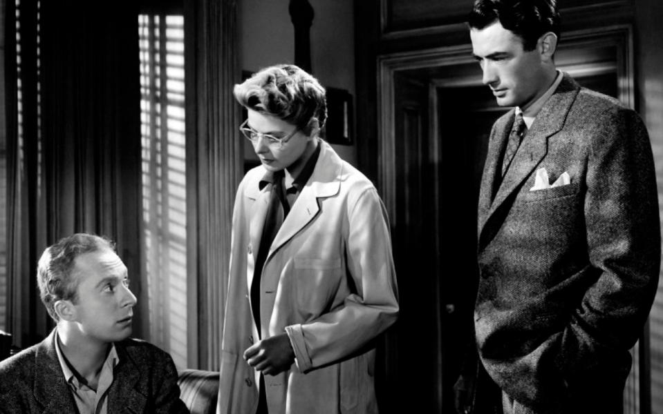 Norman Lloyd with Ingrid Bergman and Gregory Peck in Hitchcock's Spellbound - Arena