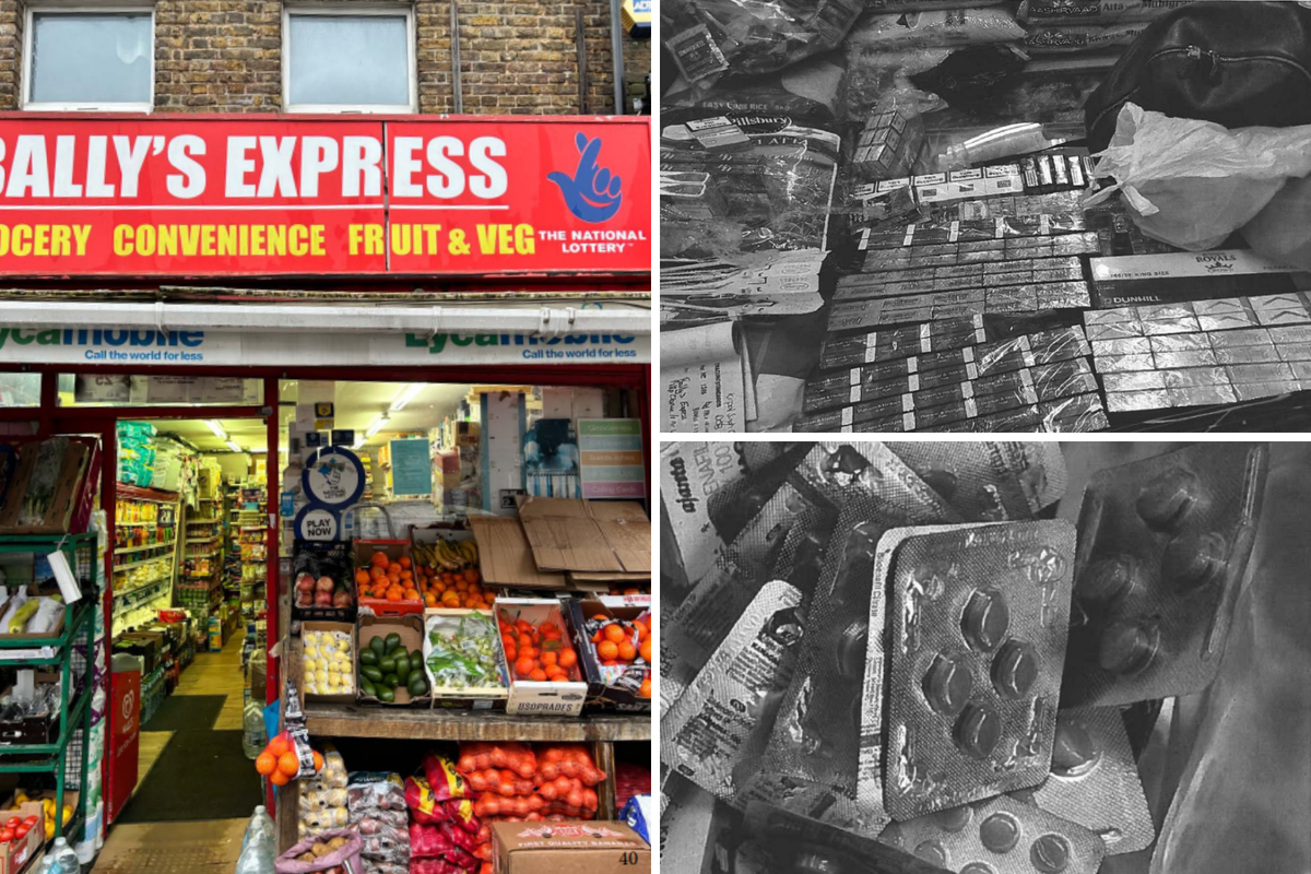 The cigarettes and tablets were found in raid on Bally’s Express (Ealing Council)