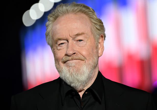 <p>Gareth Cattermole/Getty</p> Ridley Scott attends the "Napoleon" UK Premiere on November 16, 2023 in London, England.