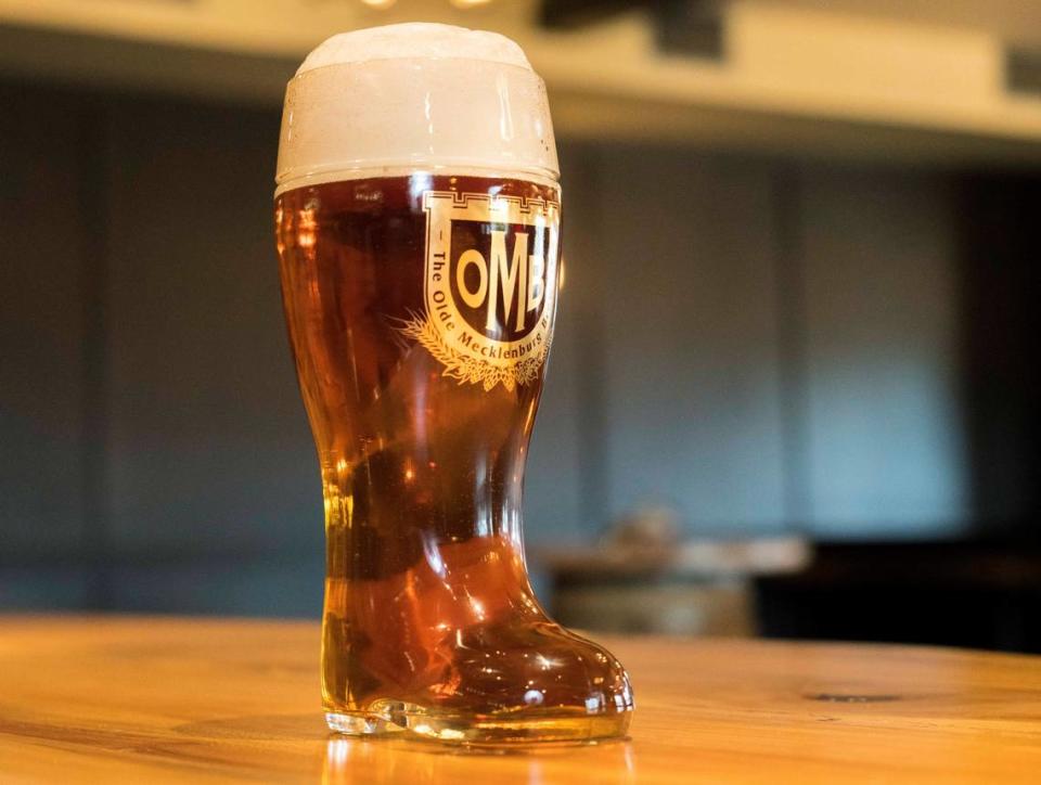The Olde Mecklenburg Brewery’s Das Boot holds a liter of beer.