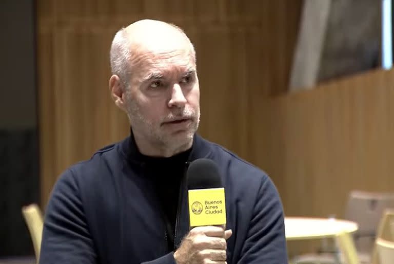 Horacio Rodríguez Larreta presentó el acuerdo con el Banco Galicia como parte de las prácticas educativas.