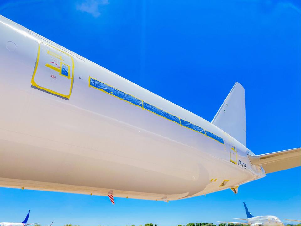 A stored aircraft in Pinal Airpark in Marana, Arizona - Pinal Airpark Tour 2021