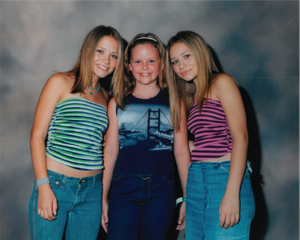 Ten-year-old Sarah Ramos on the cruise with Mary-Kate and Ashley Olsen. - Credit: Courtesy of Sarah Ramos