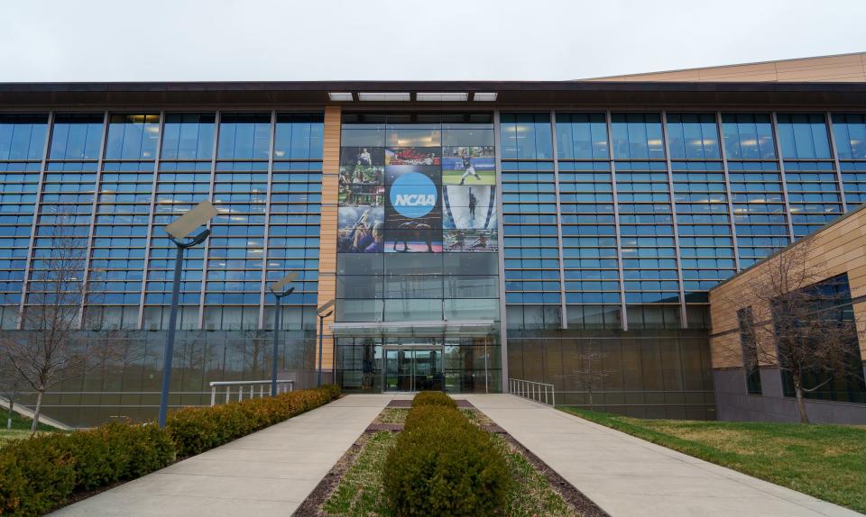 The NCAA Headquarters located in Indianapolis on Friday, March 10, 2023.