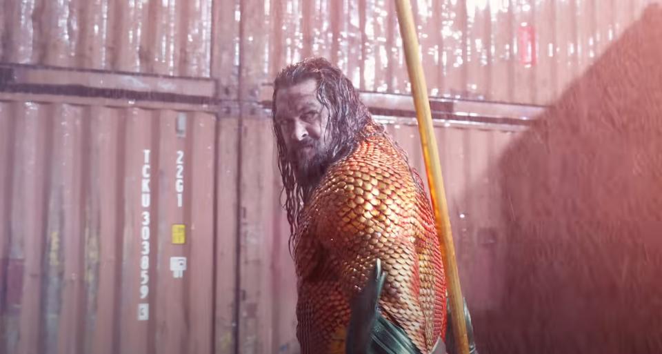 AQUAMAN AND THE LOST KINGDOM, (aka AQUAMAN 2), Jason Momoa as Aquaman, 2023. © Warner Bros. Pictures / Courtesy Everett Collection