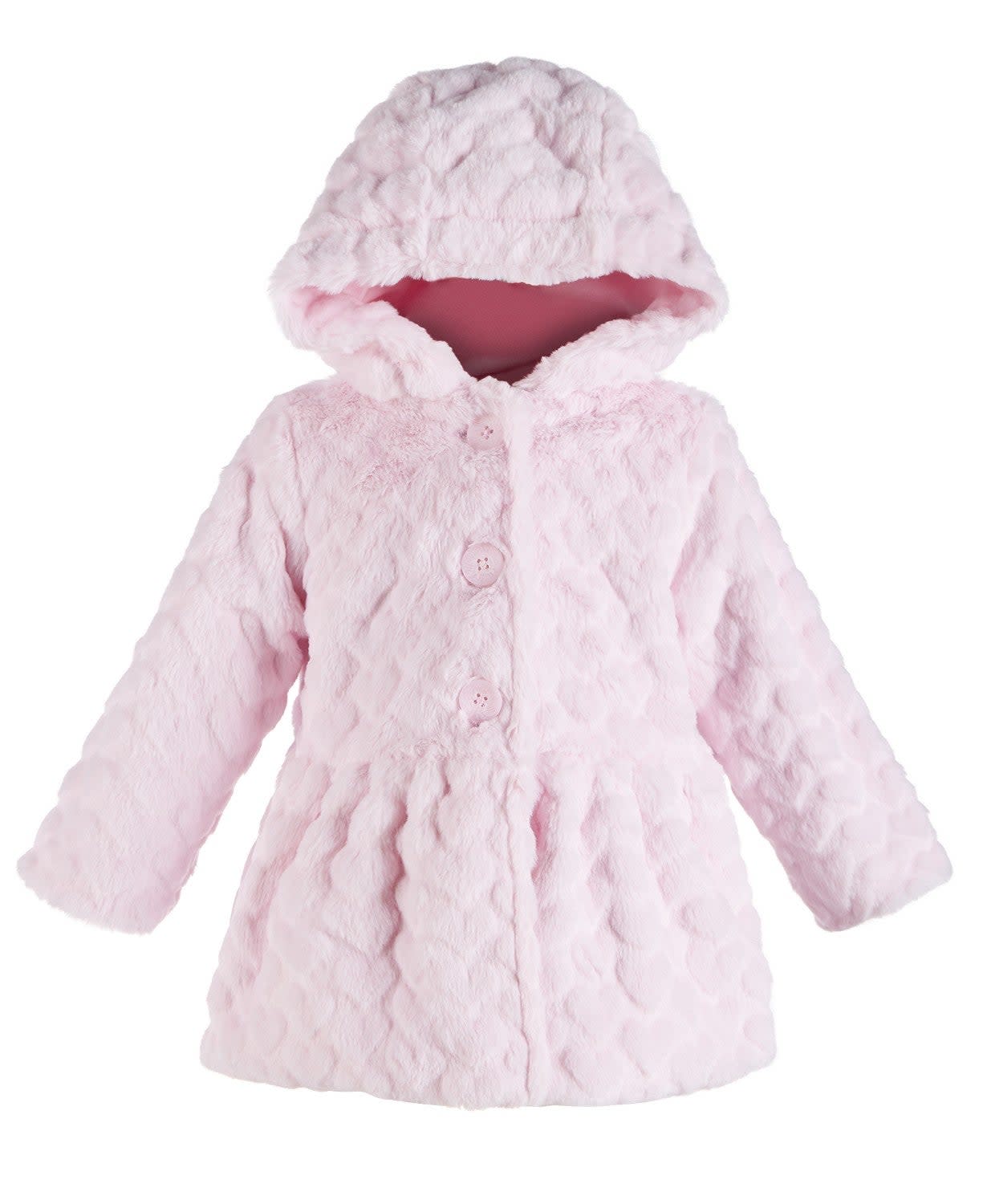 First Impressions Baby Girls Heart Plush Coat