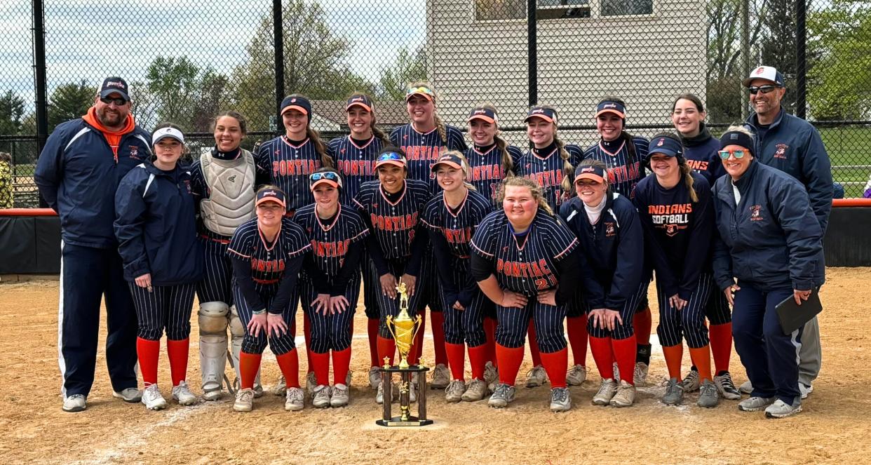 Champions! Pontiac claimed the title of the Washington Panther Classic softball tournament on April 20.