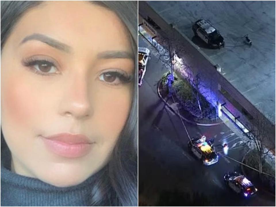 Motorcyclist Maribel Espitia died after falling while doing stunts on parking garage roof in Los Angeles (GoFundMe / Destiny Gonzalez / KTLA5)
