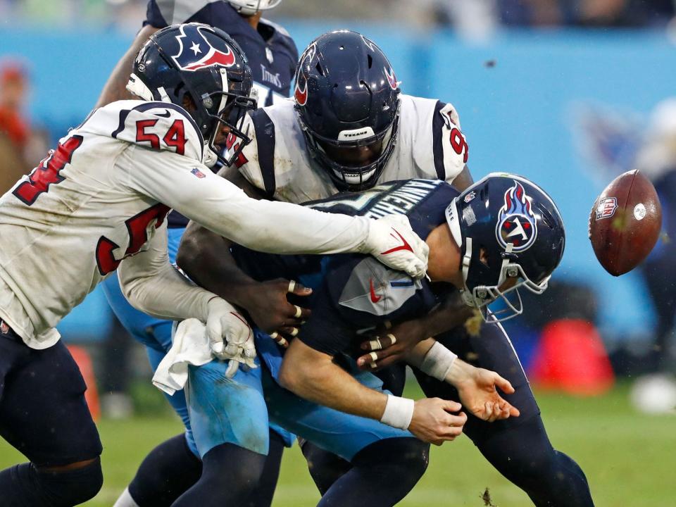 Houston Texans sack Ryan Tannehill.