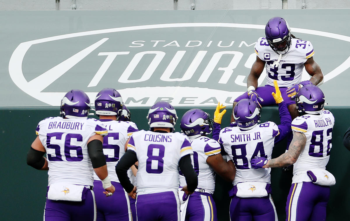 Wonnum the game! Minnesota Vikings defensive end D.J. Wonnum ices the  victory with a strip-sack of Green Bay Packers quarterback Aaron Rodgers