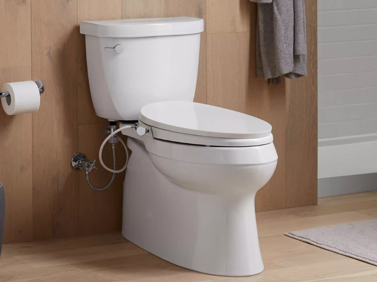 Modern toilet in bathroom