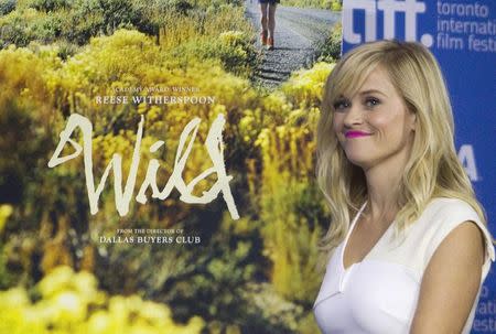 Actress Reese Witherspoon attends a news conference to promote the film "Wild" at the Toronto International Film Festival (TIFF) in Toronto, September 8, 2014. REUTERS/Fred Thornhill