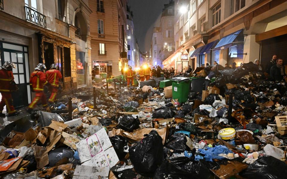 Rubbish collectors have been on strike for more than a fortnight in several French cities - AFP