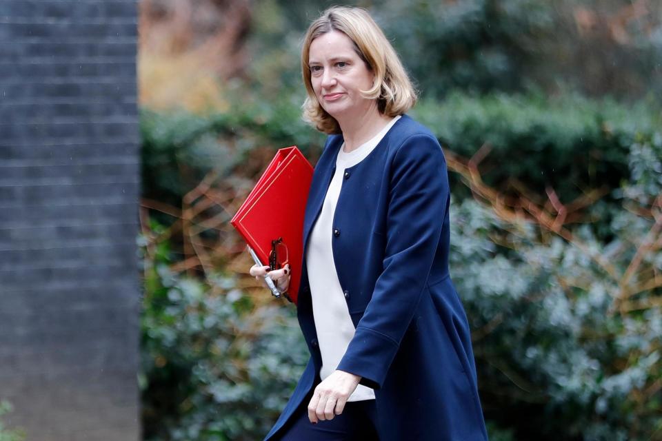 Amber Rudd arrives to Downing Street earlier this year: AFP/Getty Images