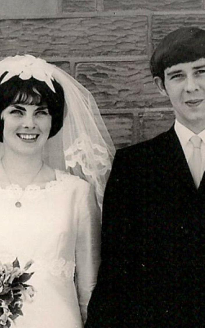 David and Janice Hunter on their wedding day - PA Media/PA