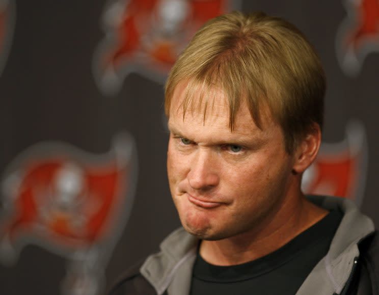 Jon Gruden last coached in the NFL in 2008. (AP)