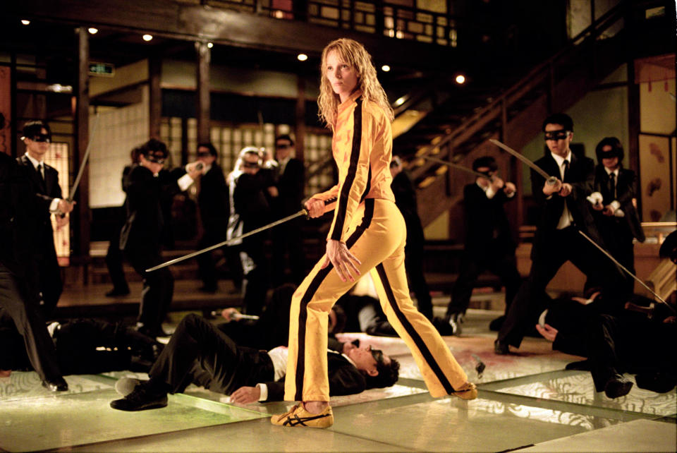 Kill Bill Volume I 2003 Real  Quentin Tarantino Uma Thurman. Collection Christophel / RnB © Miramax Films / Band Apart