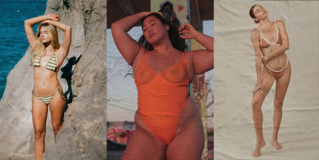 Woman Big Breast Beautiful With Bikini Relax Swimming Pool At Bang