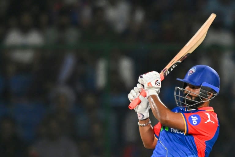 Undefeated: Delhi Capitals captain Rishabh Pant on his way to an unbeaten 88 (Money SHARMA)