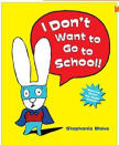 <div class="caption-credit"> Photo by: Amazon</div><div class="caption-title">I Don't Want to Go to School</div>I wasn't sure I wanted to read my kids a book about not wanting to go to school, because they are both excited about school; I didn't want to introduce the idea of not liking it to them. But, if your child is reluctant, nervous, or sad about school, this a great book that addresses those emotions and fears. It teaches that school can be fun after all. <br> <i><a rel="nofollow noopener" href="http://blogs.babble.com/toddler-times/2012/08/09/11-books-for-your-toddlers-first-day-of-school/#i-dont-want-to-go-to-school" target="_blank" data-ylk="slk:Get this book;elm:context_link;itc:0;sec:content-canvas" class="link ">Get this book</a></i> <br>