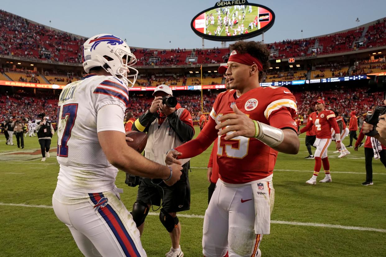 Patrick Mahomes and Josh Allen have split their first six meetings, but Mahomes is 2-0 in the postseason.