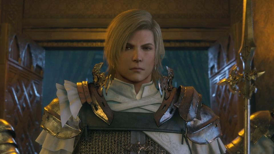 Dion in Final Fantasy 16 brooding at the camera