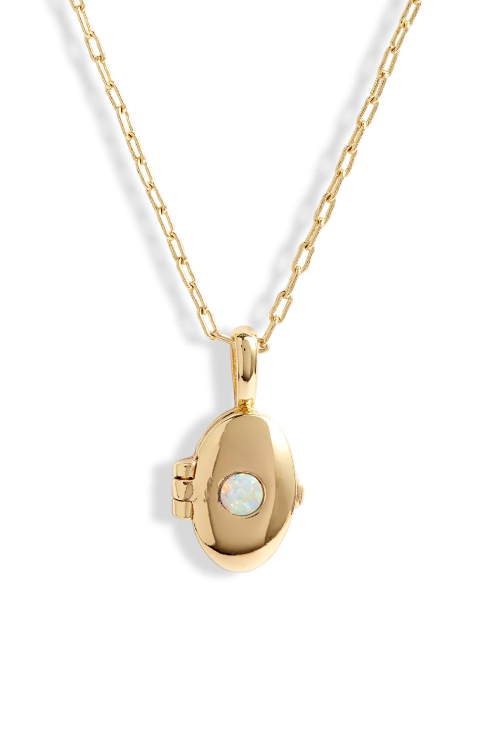 11) Opalite Mini Locket Necklace