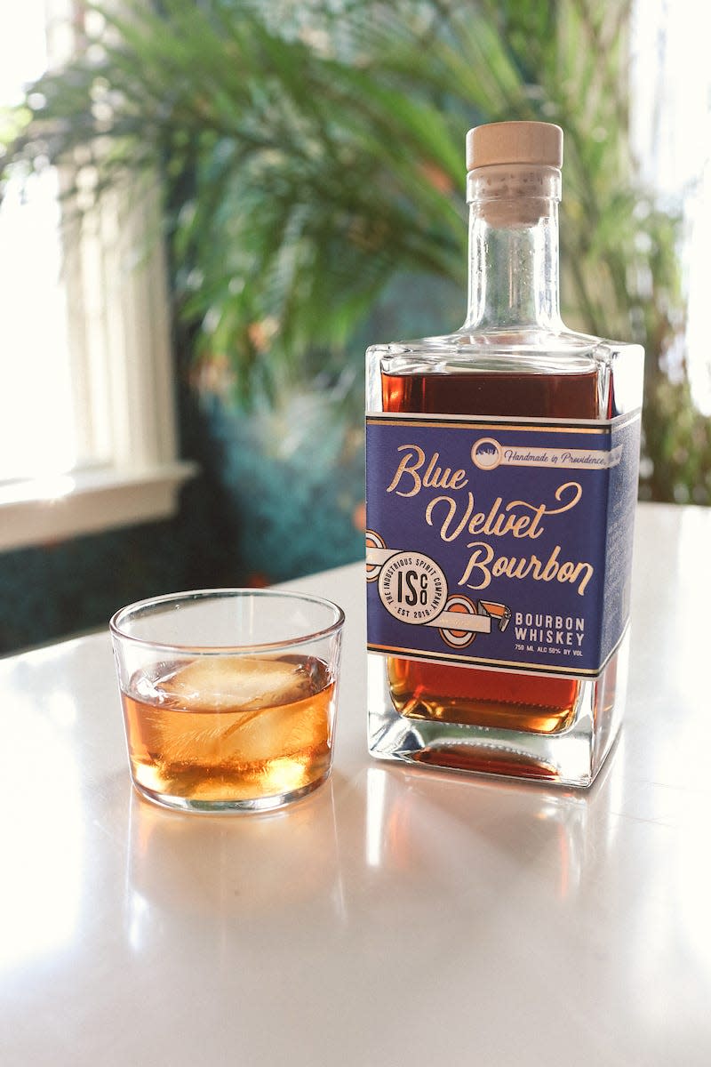 A new bourbon from ISCO launches next week. Blue Velvet is made with two types of blue corn.