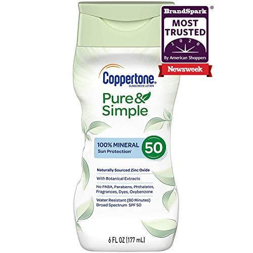 4) Pure & Simple SPF 50 Lotion