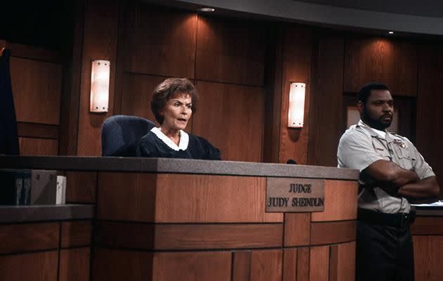 Judge Judy in action. Photo: Getty
