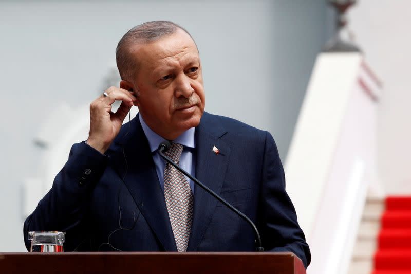 FILE PHOTO: Turkish President Tayyip Erdogan visits Montenegro
