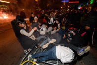 TORONTO, ON - JUNE 13: Toronto get crushed during a stampede after Toronto Raptors defeated the Golden State Warriors in Game 6 of the 2019 NBA Finals on June 13, 2019 on the streets of Toronto, ON, Canada. (Photo by Julian Avram/Icon Sportswire via Getty Images)