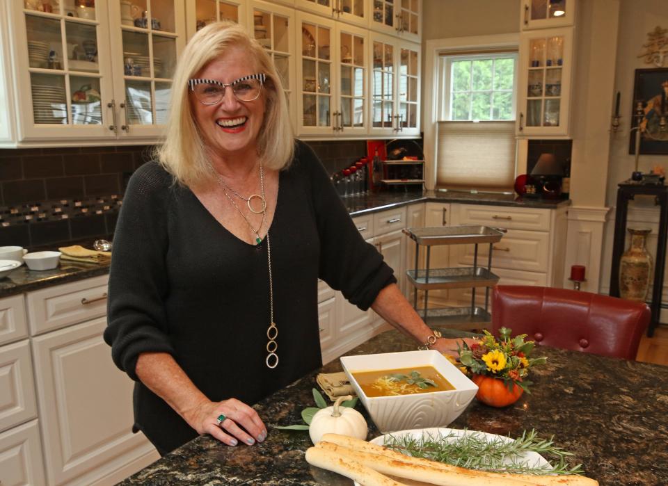 Dale Venturini in her Cranston kitchen. The powerful president and CEO of the Rhode Island Hospitality Association is retiring.
 [Steve Szydlowski/The Providence Journal, file]